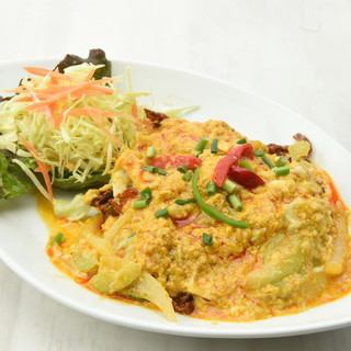 [Best 1] Poonim Patpong Curry 1,518 yen (tax included) Popular menu ◎ Fluffy crab egg curry!!