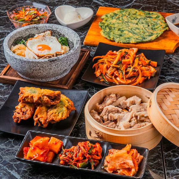 【저희 가게 자랑의 맛있는 한국 요리를 먹을 수 있다!】120분 음료 무제한 코스 첨부