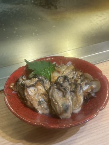 カキときのこバターポン酢