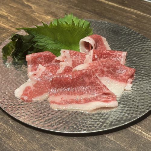 広島名物！和牛コウネ刺し！