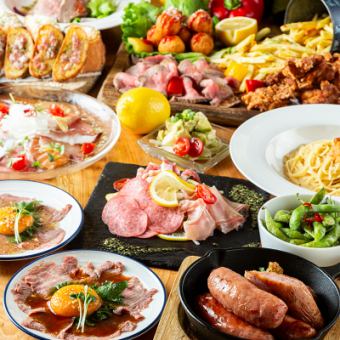 [70 types of all-you-can-eat] Meat and fish bar menu & cheese fondue (main dish can be changed with prior notice)