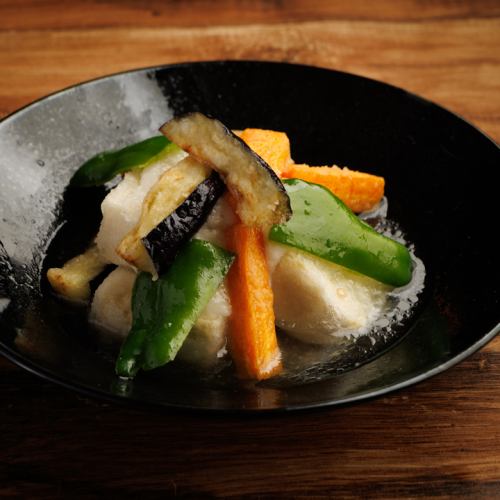 野菜3種ととろろの揚げ出し豆腐