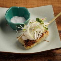 大根おろしと薬味の手ごねつくね