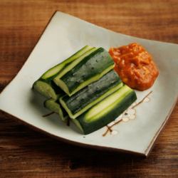 ねぎ味噌きゅうり