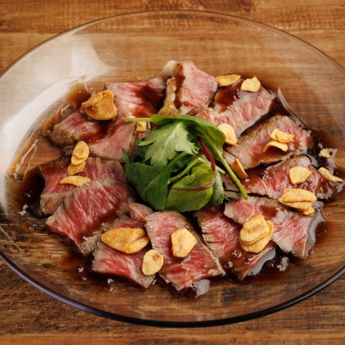 和牛タタキのカルパッチョ