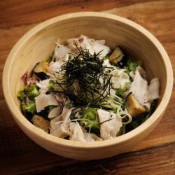 茄子と薬味の冷製豚しゃぶサラダ