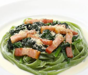 bacon and spinach cream sauce