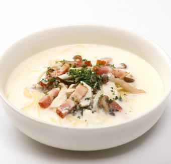 bacon and mushroom cream soup