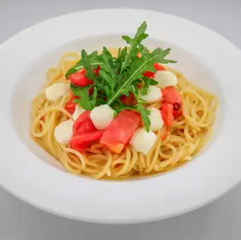 Fresh tomatoes and mozzarella cheese