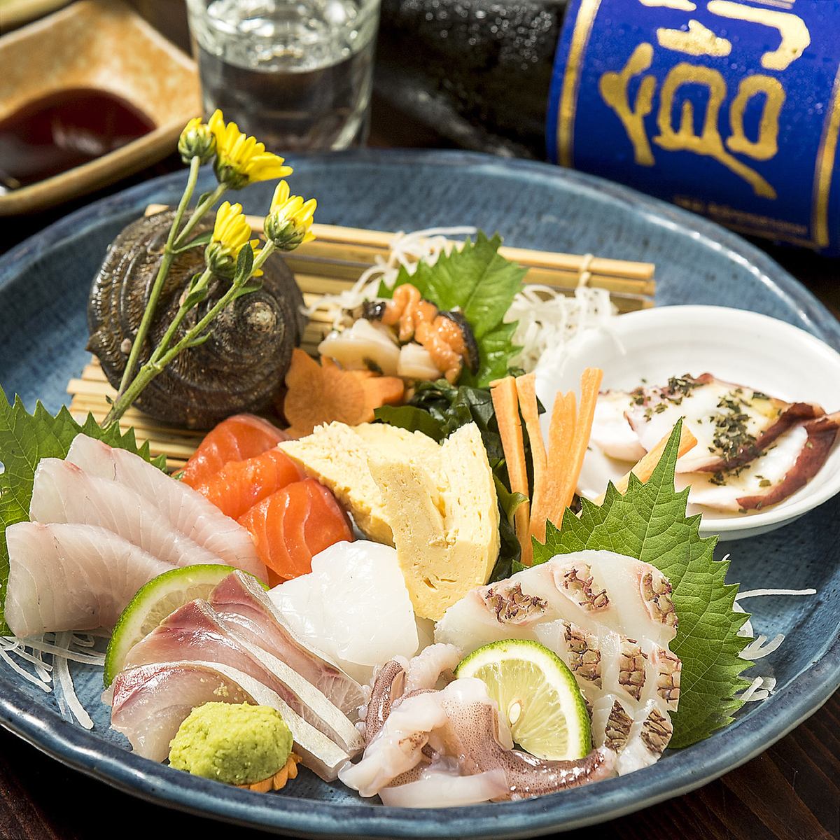 Fresh fish from Setouchi sent directly from the local market! Enjoy it with Saijo Sake ♪