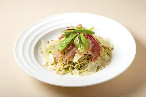 Genovese with prosciutto and cheese
