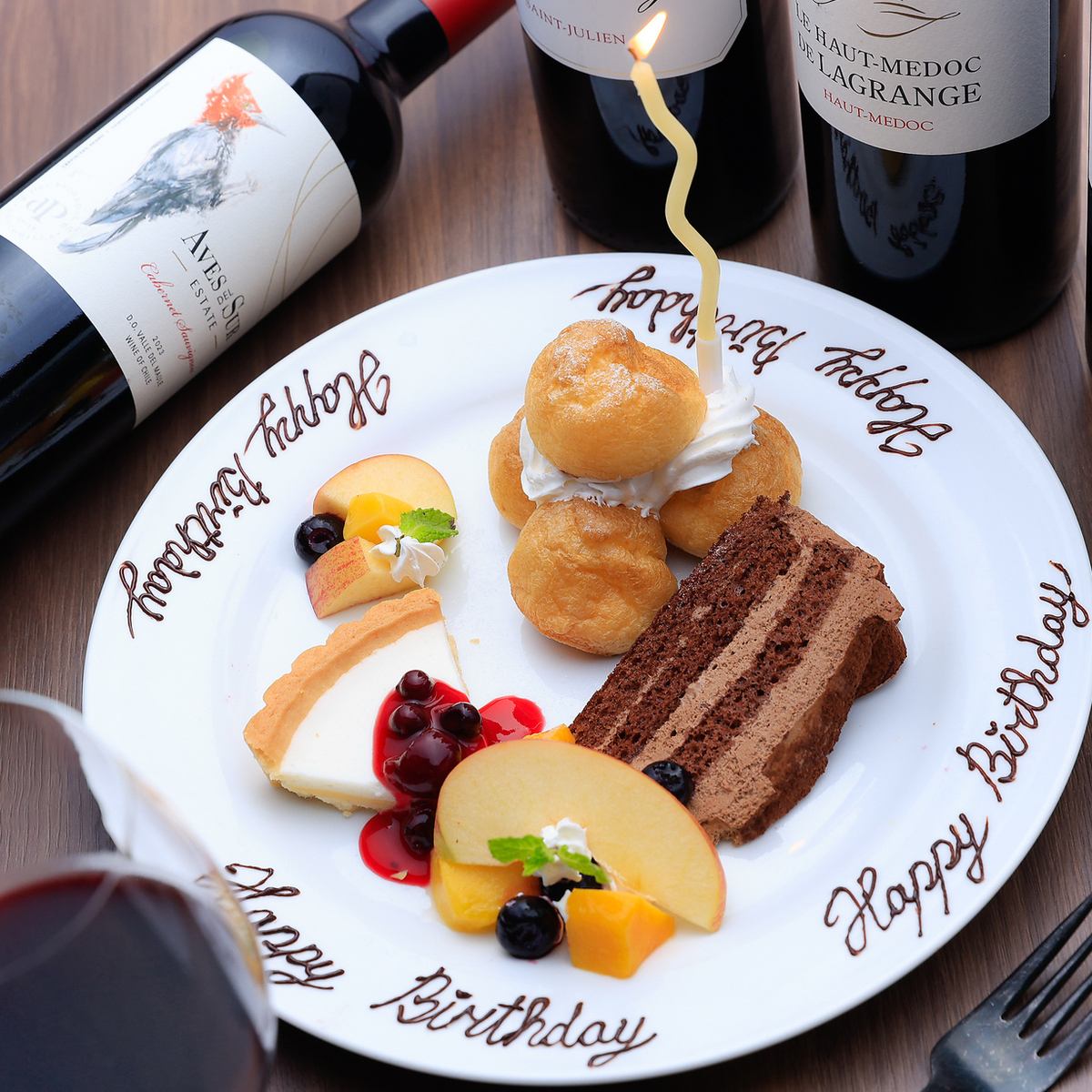 お祝いプレートご用意可能です！誕生日や記念日にもぜひ◆
