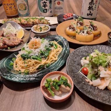 【2時間飲み放題付】群馬県産食材メイン932和風プラン☆デザート付全8品コース◆7000円
