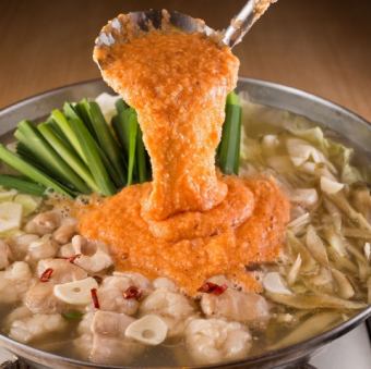 明太とろろもつ鍋