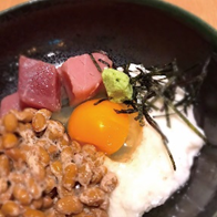 Bakudan (tororo, natto, tuna, egg)