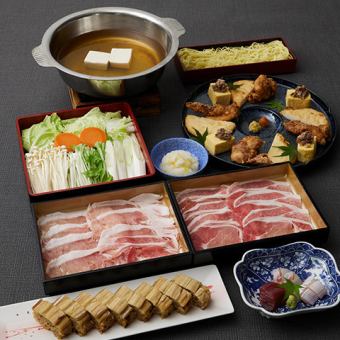 □ (From November 17th) Yuzu Mizore Pork Shabu-Shabu Course [Hidaka] Hidaka 4,000 yen (tax and service charge included)