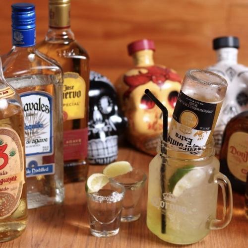 Over 15 types of tequila