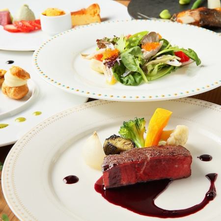 [Pairing wines also available♪] For birthdays, anniversaries, and other special occasions, "Trempu Dinner Course" 7,500 yen