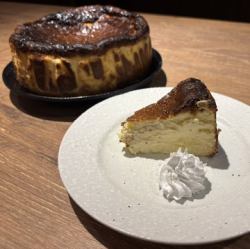 Rich Basque cheesecake
