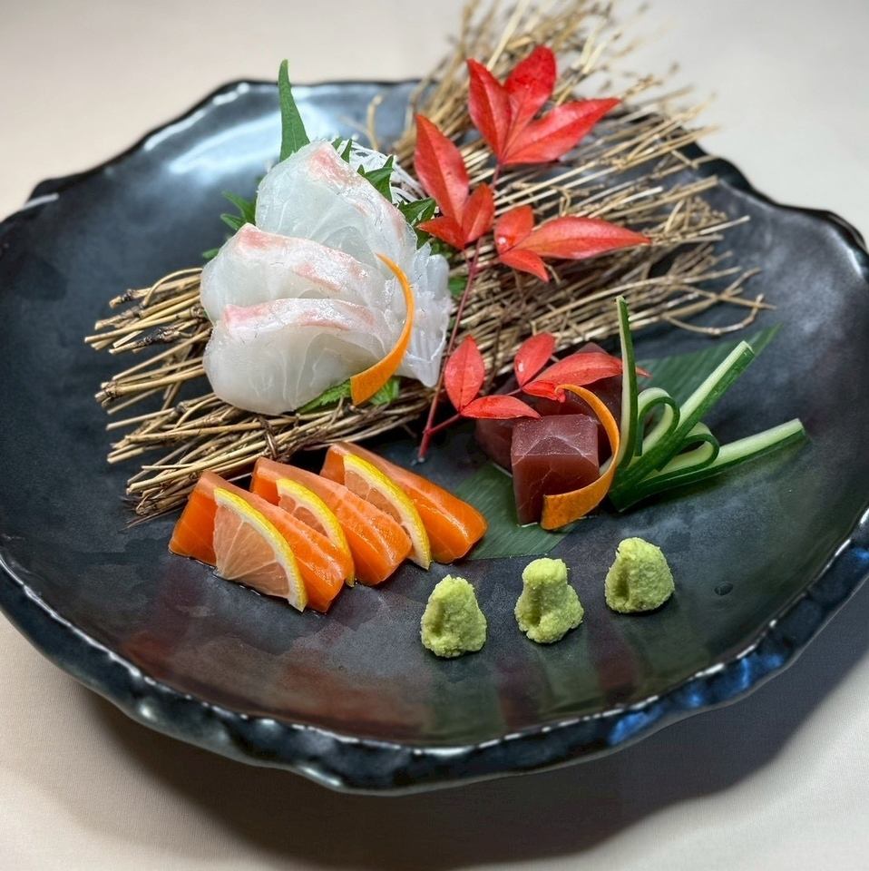 お刺身などの旬な食材でゆったりとお楽しみ
