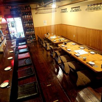 Can be reserved for up to 17 people including the counter!Please make a reservation in advance♪