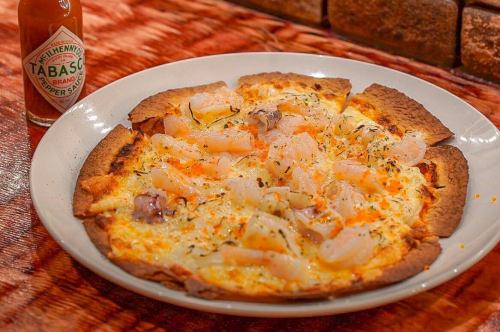 ☆こだわりチーズのシーフードとオニオンのピザ☆