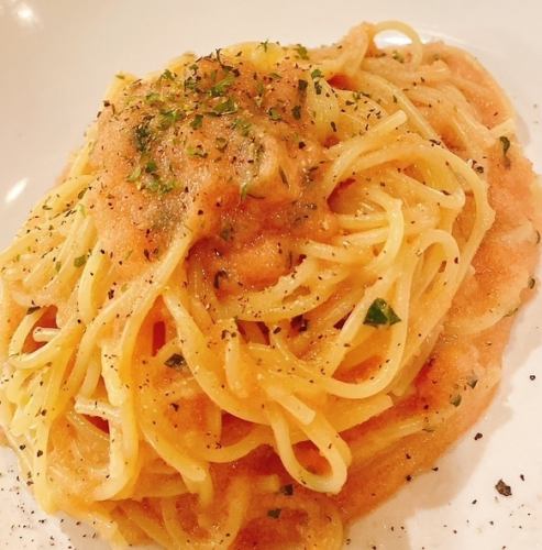 海老と大葉の明太パスタ