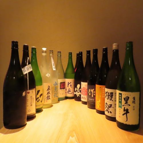 A wide selection of sake from all over Japan☆