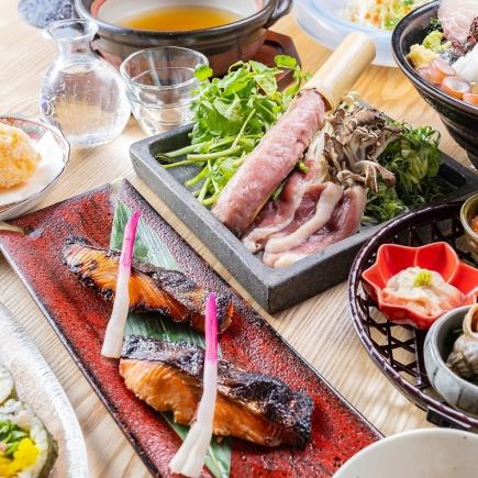 If you can't decide, try this! [Kotetsu Enjoyment Course] 7 dishes including duck and seasonal vegetable hot pot, opening special 6500 → 6000 yen