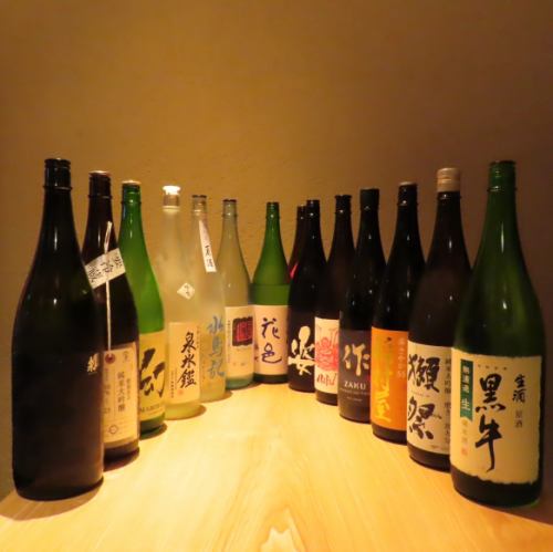 <p>We always stock a selection of carefully selected sake from breweries across the country, as well as rare seasonal sake.The lineup is carefully designed to pair well with food, and is sure to satisfy even the most discerning sake lover.Please enjoy comparing the different aromas and flavors.</p>
