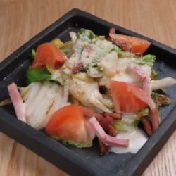 Grilled Chinese cabbage Caesar salad