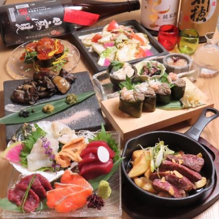 【仙台牛ステーキ＆伊達鶏炭火黒焼きコース】贅沢な7品★価格6500円→6000円