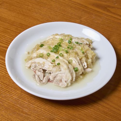 Delicious ★ [Steamed Chicken with Green Onion and Salt]