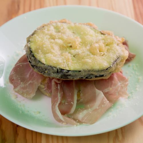 生ハムの揚げなすサンド