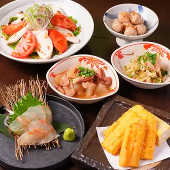 【夏宴会おすすめ！】ほしまるスタンダードコース　飲み放題付き　5000円（税込）