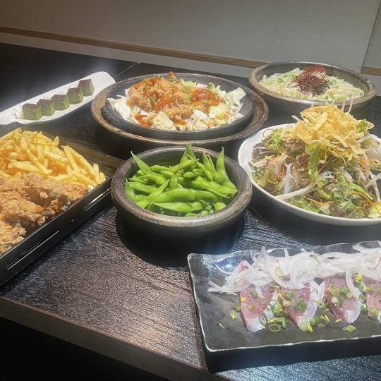 生ビールOK！海鮮ちゃんこ鍋　海鮮カルパッチョなど　全10品2H飲み放題夕月コース4000円→3480円