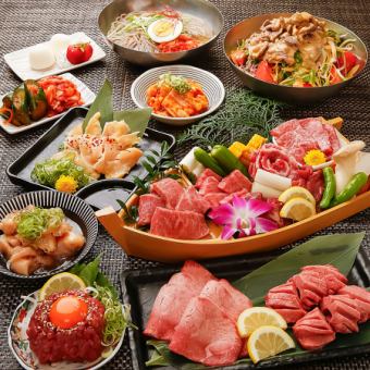 仅午餐♪ 吃喝皆有150种菜品★银套餐3980日元～人气黑毛和牛菜单也齐备了～！