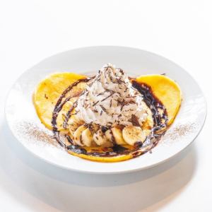 チョコバナナパンケーキ