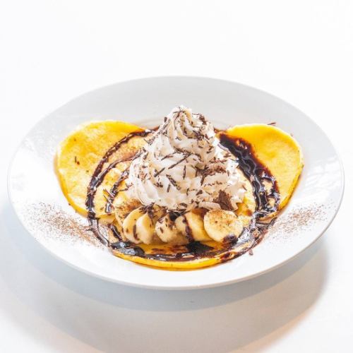 チョコバナナパンケーキ