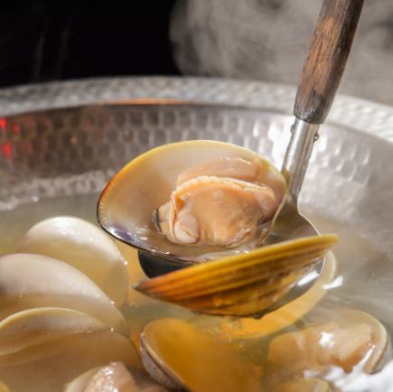 飲み放題【蛤×あぐー豚しゃぶコース】 9,000円《料理のみ7,000円》