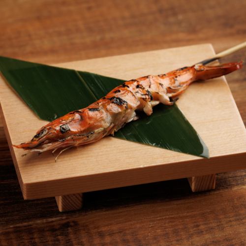 殻まで丸ごと海老串