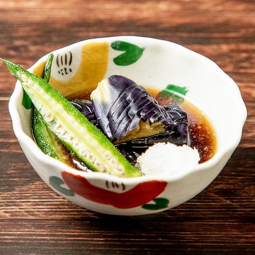 Deep-fried eggplant soaked