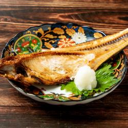 Grilled salted Atka mackerel