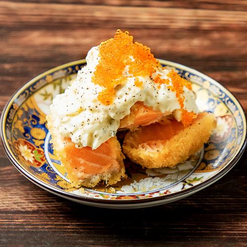 Salmon rare cutlet