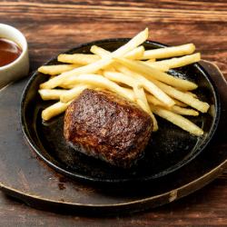 100% beef hamburger steak
