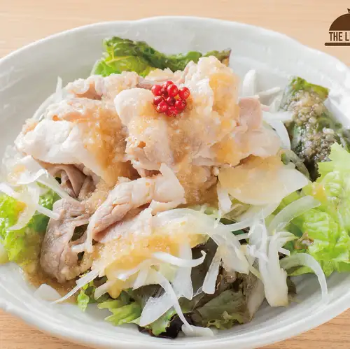 豚しゃぶサラダ玉葱ドレッシング