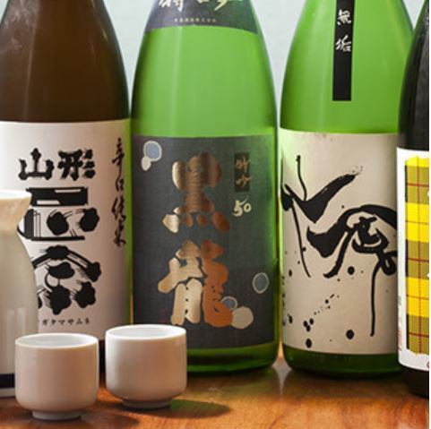 約30種類の日本酒をご用意