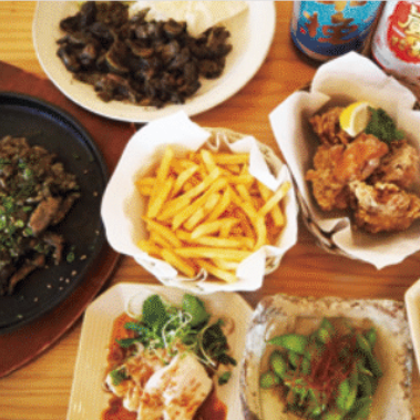 「嵐坊晩餐会」飲み放題120分付き 8品3300円(税込)