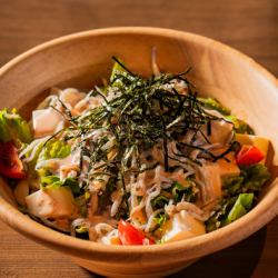 Whitebait, Tofu and Mentaiko Salad