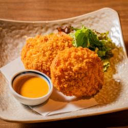 Cream Croquette with Crab and Scallop